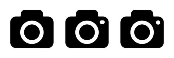 Camera icons. Photo camera icons. vector