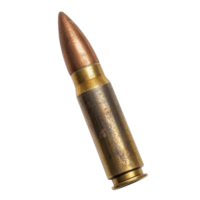 Ammunition single bullet on transparent background png