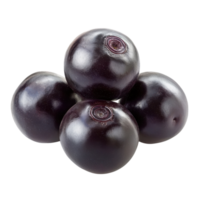 Pile of fresh acai berry on transparent background. png