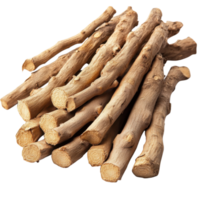 Pile of licorice sticks on transparent background png