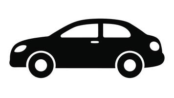 car icon on white background illustration vector