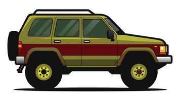 an image of a cartoon vehicle on a white background vector