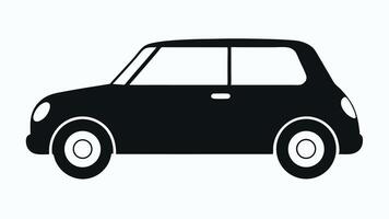 black car icon on a white background vector