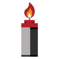 Lighter icon. Flat illustration of lighter icon for web design vector