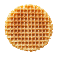 A stroopwafel close up on transparent background png