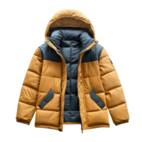 Jacket with hood open on transparent background png