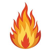 Fire Flame Burning Heat Red fire icon vector
