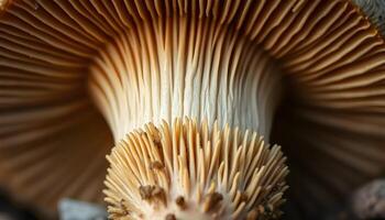 High-Detail Macro Mushroom Image for Botanical Posters and Nature Photography Collections photo