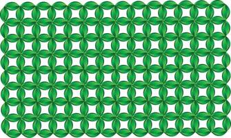 Green leaf ornament arranged repeatedly vector