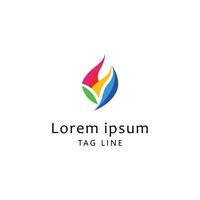 Abstract Logo Template gradient vector