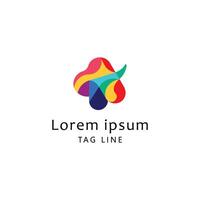 Awesome gradient abstract logo design vector