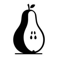 Pear Silhouette Fruit vector