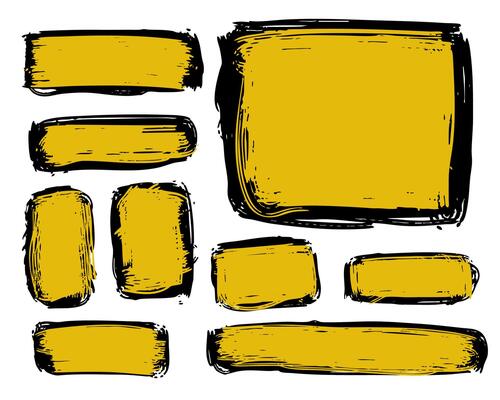 Chalk pencil speech bubbles doodle set. Crayon communication frames, comic talk balloons in sketch style with grunge texture. Hand-drawn illustration isolated on black background.