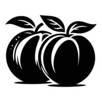 Botanical Peach Pear Food Vectors