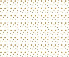Abstract gold dots pattern with geometric forms on white background, design for decoration, wrapping paper, print, fabric or textile vector