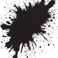 Black Splash Graphic Abstract Ink Splash Element for Designs and Backgrounds vector