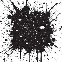 Black Splash Clipart Abstract Paint and Ink Splatter for Creative Projects vector