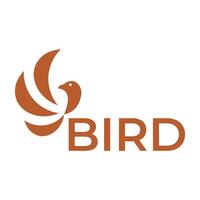 abstract bird wings flat minimalist logo design isolated vector