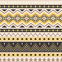 Tribal striped seamless pattern. Aztec geometric background. vector