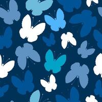 Seamless pattern with stylized butterflies. Can be used to fabric design, wallpaper, decorative paper, web design, etc. vector