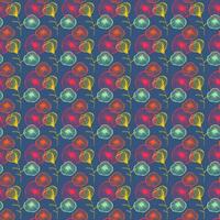 Seamless pattern with poppies. Floral background. Vintage wallpaper. Beautiful background for design vector