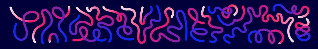 Squiggle confetti pattern background. Abstract colorful kid geometric shapes. Flat illustration isolated on white background. vector