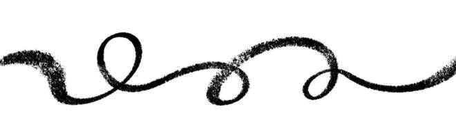 Swoosh, swash underline stroke set. Abstract wavy thin line. Squiggle element vector