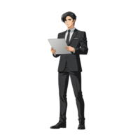 Consultant Presenting Data Analysis in Transparent Background png