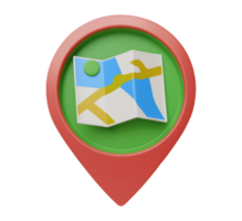 Map pin icon with a map inside indicating a location and navigation. png