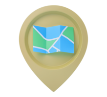 Map location marker isolated on transparent background png