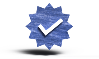 True mark white blue color object icon check sign choice right ok symbol correct tick yes vote checklist checkbox cross positive confirm choose agree star true mark success decision agreement png