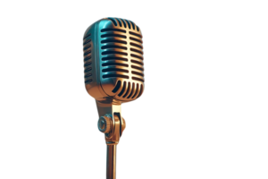 Retro Microphone, A Classic Design on Transparent Background png