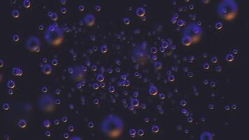 Immersive 3D Bubbles Flowing Background Loop video