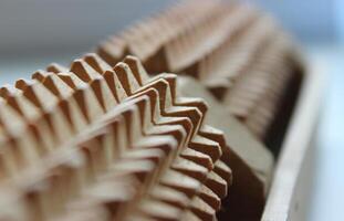 Macro Shot Stock Photo Of Spikes On Wooden Massager