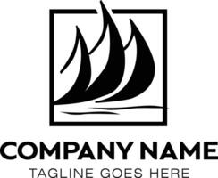 logo icon symbol ship travel tour company isolated in a white background vector