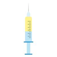 isolated syringe on a white background vector