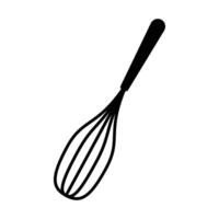 egg whisk isolated on a white background vector
