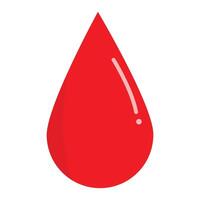 isolated blood droplets on a white background vector