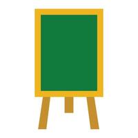 isolated standing whiteboard on a white background vector