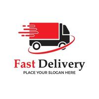 Fast Delivery design with transportation vector