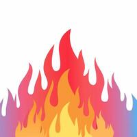 Multicolored Fire Gradient Background vector