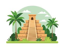 Ancient Ruins in the Jungle vector