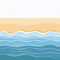 Waves Lapping at a Sandy Cove vector
