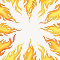 Radiating Flames Background vector