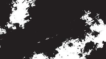 Grunge Black and White Paint Splatter Texture Background vector