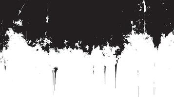 Grunge Black and White Dripping Paint Texture Background vector