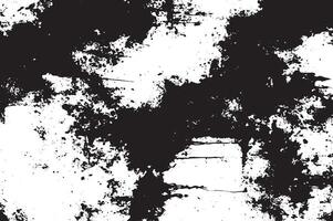 Distressed Black Ink Grunge Texture with Splashes and Smears vector