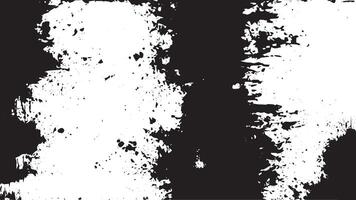 Distressed Vertical Black Ink Grunge Texture on White Background vector