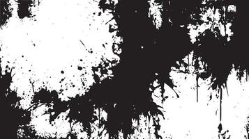 Dynamic Black Ink Splatter Grunge Texture for Artistic Backgrounds and Creative Overlays vector