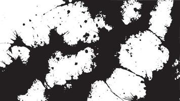 Dynamic Ink Splatter Texture in Black and White with Artistic Paint Drops vector